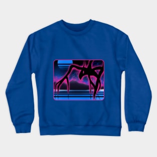 The Mind Flayer 80's poster Crewneck Sweatshirt